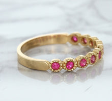 Load image into Gallery viewer, 0.26ctw Round Pink Sapphire Ring in 14K Rose Gold