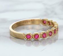 Load image into Gallery viewer, 0.26ctw Round Pink Sapphire Ring in 14K Rose Gold