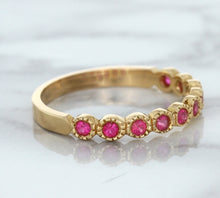 Load image into Gallery viewer, 0.26ctw Round Pink Sapphire Ring in 14K Rose Gold