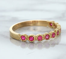 Load image into Gallery viewer, 0.26ctw Round Pink Sapphire Ring in 14K Rose Gold