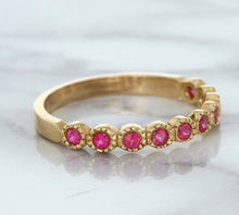 Load image into Gallery viewer, 0.26ctw Round Pink Sapphire Ring in 14K Rose Gold