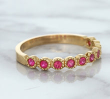 Load image into Gallery viewer, 0.26ctw Round Pink Sapphire Ring in 14K Rose Gold
