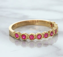 Load image into Gallery viewer, 0.26ctw Round Pink Sapphire Ring in 14K Rose Gold