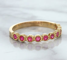 Load image into Gallery viewer, 0.26ctw Round Pink Sapphire Ring in 14K Rose Gold