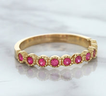 Load image into Gallery viewer, 0.26ctw Round Pink Sapphire Ring in 14K Rose Gold