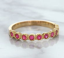 Load image into Gallery viewer, 0.26ctw Round Pink Sapphire Ring in 14K Rose Gold