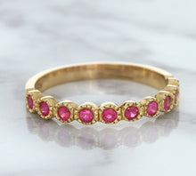 Load image into Gallery viewer, 0.26ctw Round Pink Sapphire Ring in 14K Rose Gold