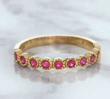 Load image into Gallery viewer, 0.26ctw Round Pink Sapphire Ring in 14K Rose Gold