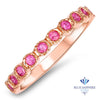0.26ctw Round Pink Sapphire Ring in 14K Rose Gold
