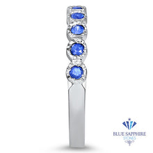 Load image into Gallery viewer, 0.30ctw Round Blue Sapphire Ring in 14K White Gold