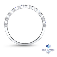 Load image into Gallery viewer, 0.30ctw Round Blue Sapphire Ring in 14K White Gold