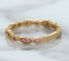 Load image into Gallery viewer, 0.26ctw Pink Sapphire Alternating Marquise Ring in 14K Rose Gold