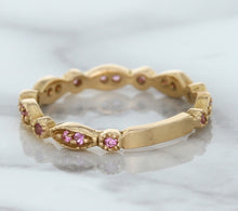 Load image into Gallery viewer, 0.26ctw Pink Sapphire Alternating Marquise Ring in 14K Rose Gold