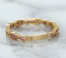 Load image into Gallery viewer, 0.26ctw Pink Sapphire Alternating Marquise Ring in 14K Rose Gold