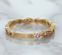 Load image into Gallery viewer, 0.26ctw Pink Sapphire Alternating Marquise Ring in 14K Rose Gold