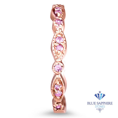 0.26ctw Pink Sapphire Alternating Marquise Ring in 14K Rose Gold