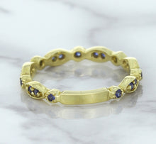 Load image into Gallery viewer, 0.30ctw Blue Sapphire Alternating Marquise Ring in 14K Yellow Gold