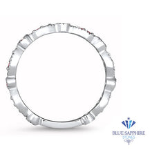 Load image into Gallery viewer, 0.29ctw Padparadscha Alternating Marquise Ring in 14K White Gold