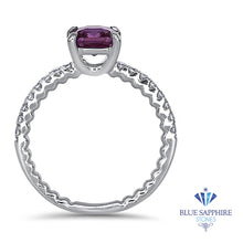 Load image into Gallery viewer, 1.56ct Cushion Pink Sapphire Ring with Diamond Accents in 18K White Gold