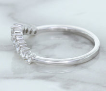 Load image into Gallery viewer, 0.45ctw Diamond Curved Band in 18K White Gold