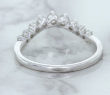 Load image into Gallery viewer, 0.45ctw Diamond Curved Band in 18K White Gold