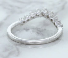 Load image into Gallery viewer, 0.45ctw Diamond Curved Band in 18K White Gold