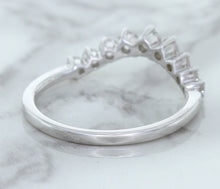 Load image into Gallery viewer, 0.45ctw Diamond Curved Band in 18K White Gold