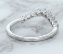 Load image into Gallery viewer, 0.45ctw Diamond Curved Band in 18K White Gold