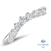 0.45ctw Diamond Curved Band in 18K White Gold