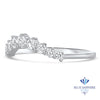 0.45ctw Diamond Curved Band in 18K White Gold