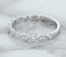 Load image into Gallery viewer, 0.23ctw Diamond Alternating Marquise Band in 18K White Gold