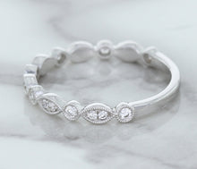 Load image into Gallery viewer, 0.23ctw Diamond Alternating Marquise Band in 18K White Gold