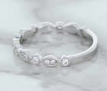 Load image into Gallery viewer, 0.23ctw Diamond Alternating Marquise Band in 18K White Gold