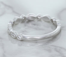 Load image into Gallery viewer, 0.23ctw Diamond Alternating Marquise Band in 18K White Gold