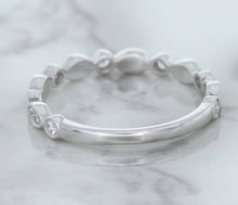 Load image into Gallery viewer, 0.23ctw Diamond Alternating Marquise Band in 18K White Gold

