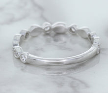 Load image into Gallery viewer, 0.23ctw Diamond Alternating Marquise Band in 18K White Gold