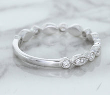 Load image into Gallery viewer, 0.23ctw Diamond Alternating Marquise Band in 18K White Gold