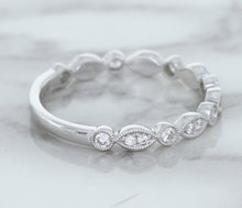 Load image into Gallery viewer, 0.23ctw Diamond Alternating Marquise Band in 18K White Gold
