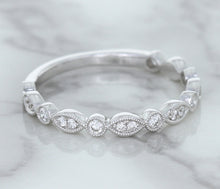 Load image into Gallery viewer, 0.23ctw Diamond Alternating Marquise Band in 18K White Gold