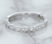 Load image into Gallery viewer, 0.23ctw Diamond Alternating Marquise Band in 18K White Gold