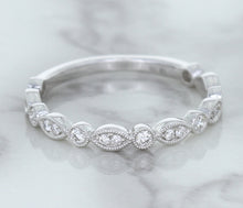 Load image into Gallery viewer, 0.23ctw Diamond Alternating Marquise Band in 18K White Gold