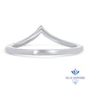 0.17ctw Diamond Pointed Band in 18K White Gold