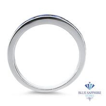 Load image into Gallery viewer, 1.22ctw Round Blue Sapphire Ring in 18K White Gold