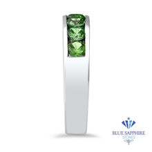 Load image into Gallery viewer, 1.28ctw Round Demantoid Garnet Ring in 18K White Gold