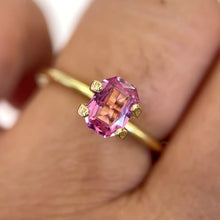 Load and play video in Gallery viewer, 1.02 ct. Radiant Cut Pink Sapphire