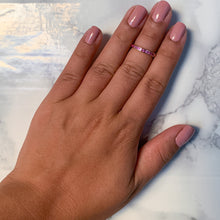 Load image into Gallery viewer, 0.35ctw Round Pink Sapphire Ring in 14K Rose Gold