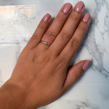 Load image into Gallery viewer, 0.10ct Round Yellow Sapphire Ring in 18K White Gold