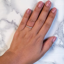 Load image into Gallery viewer, 0.35ctw Diamond Half Eternity Band in 18K Yellow Gold