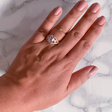 Load image into Gallery viewer, 4.63ct Oval Spinel Ring with Diamond Accents in 18K Rose Gold