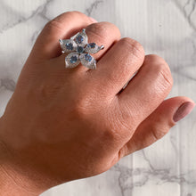 Load image into Gallery viewer, 2.01ctw Oval Alexandrite Ring with Diamond Accents in 18K White Gold